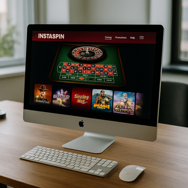 Instaspin - Plattformdesign - Modernes minimalistisches Interface