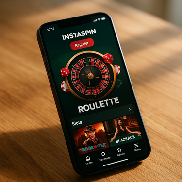 Instaspin - Mobile Spielerfahrung - Responsive Webseite für Smartphone und Tablet